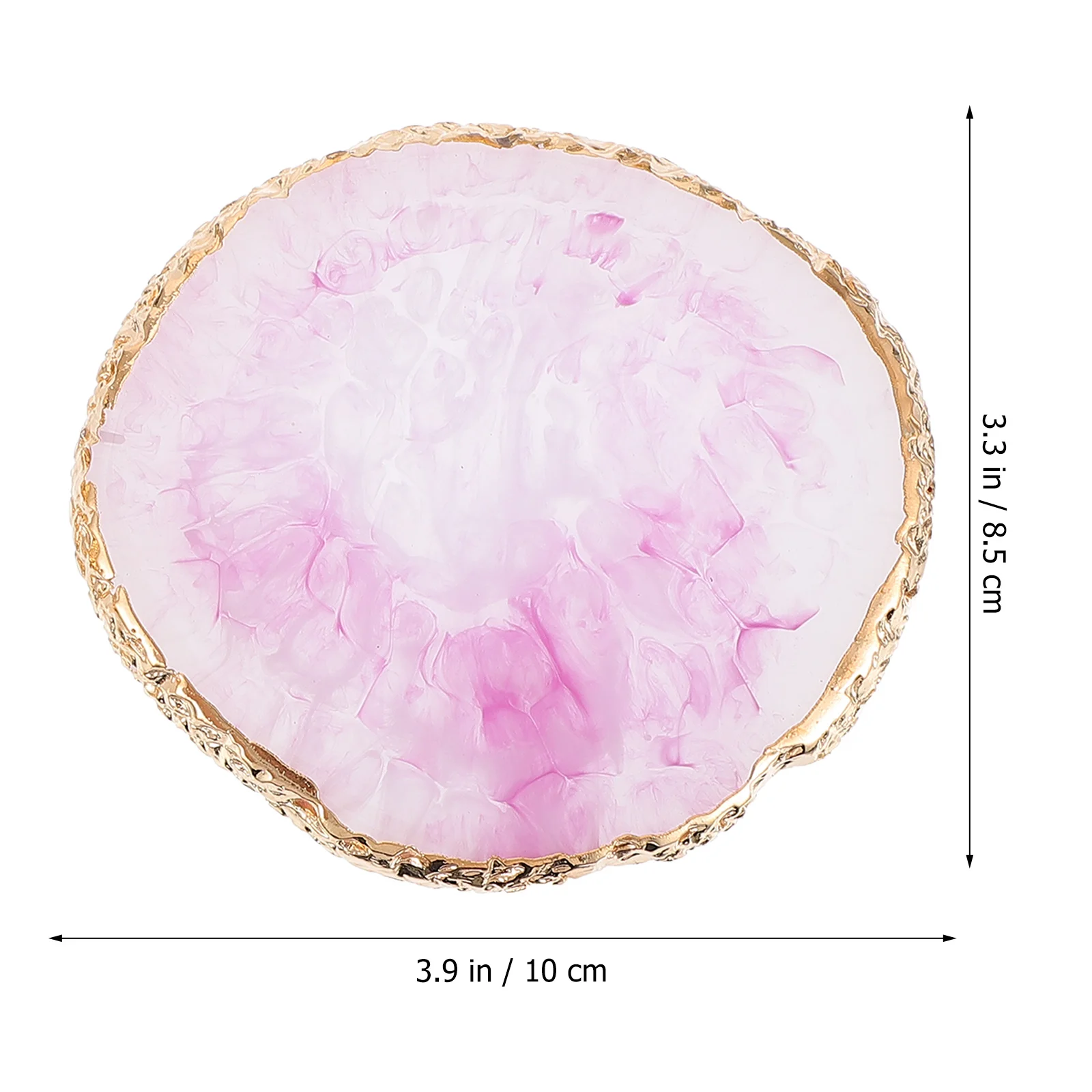 Paleta mezcladora de uñas de resina, placa de exhibición de Color, herramienta artística de manicura para esmalte de Gel, base, pigmentos de lápiz labial, tamaño de viaje, 2 uds.