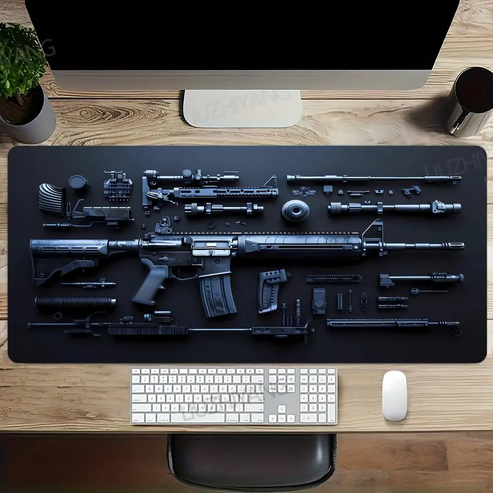 

Firearm parts Mouse Pad Large Computer Office Game Table Mats XXL Rubber Anti-slip Gaming Keyboard Mousepads Long Desk Pads