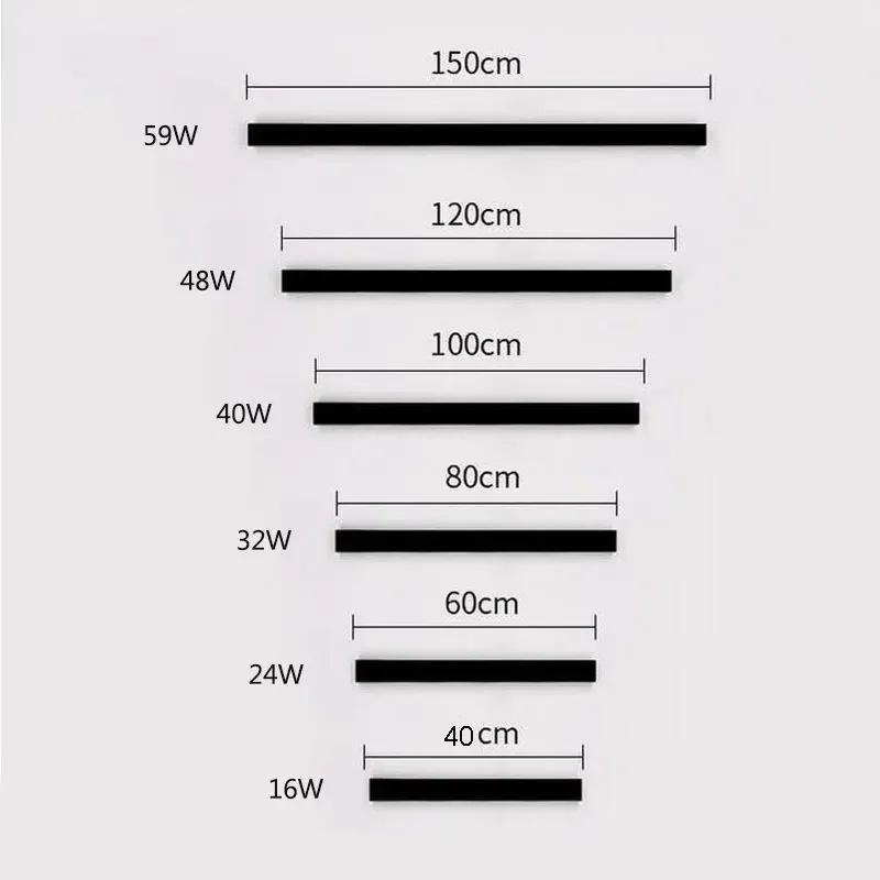 Imagem -04 - Linearidade Minimalista Lâmpada de Parede Longa Melhor Venda Lâmpada Cabeceira Quarto Tira Luz Simples Quarto Principal Linha tv Fundo Decoração