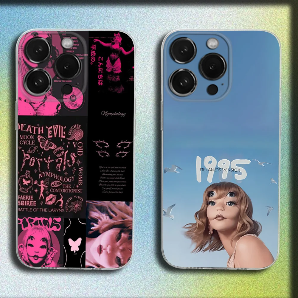 

Singer M-Melanie Martinez Phone Case For iPhone 16,15,14,13,12,11 Plus,Pro,Max,XR,XS,Plus,SE,Mini Transparent Soft Cover