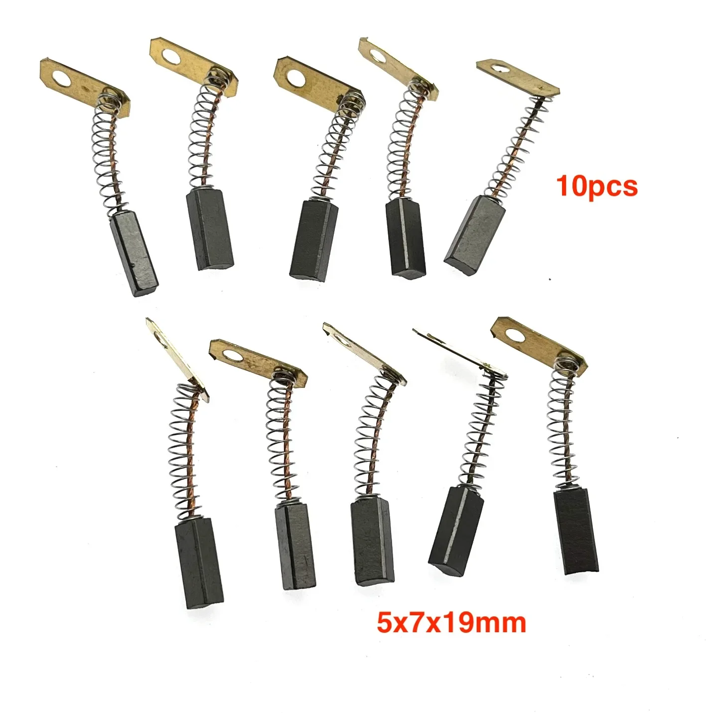 10pcs 5x7x19mm generator carbon brush for Tractor forklift agricultural vehicle silicon rectifier 12V24V AC JF11A JF12A