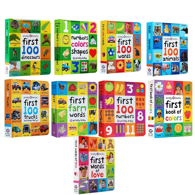 

0-2 Years English Children's Cognitive Encyclopedia Enhancing Cognition Children's Early Learning Books Gifts