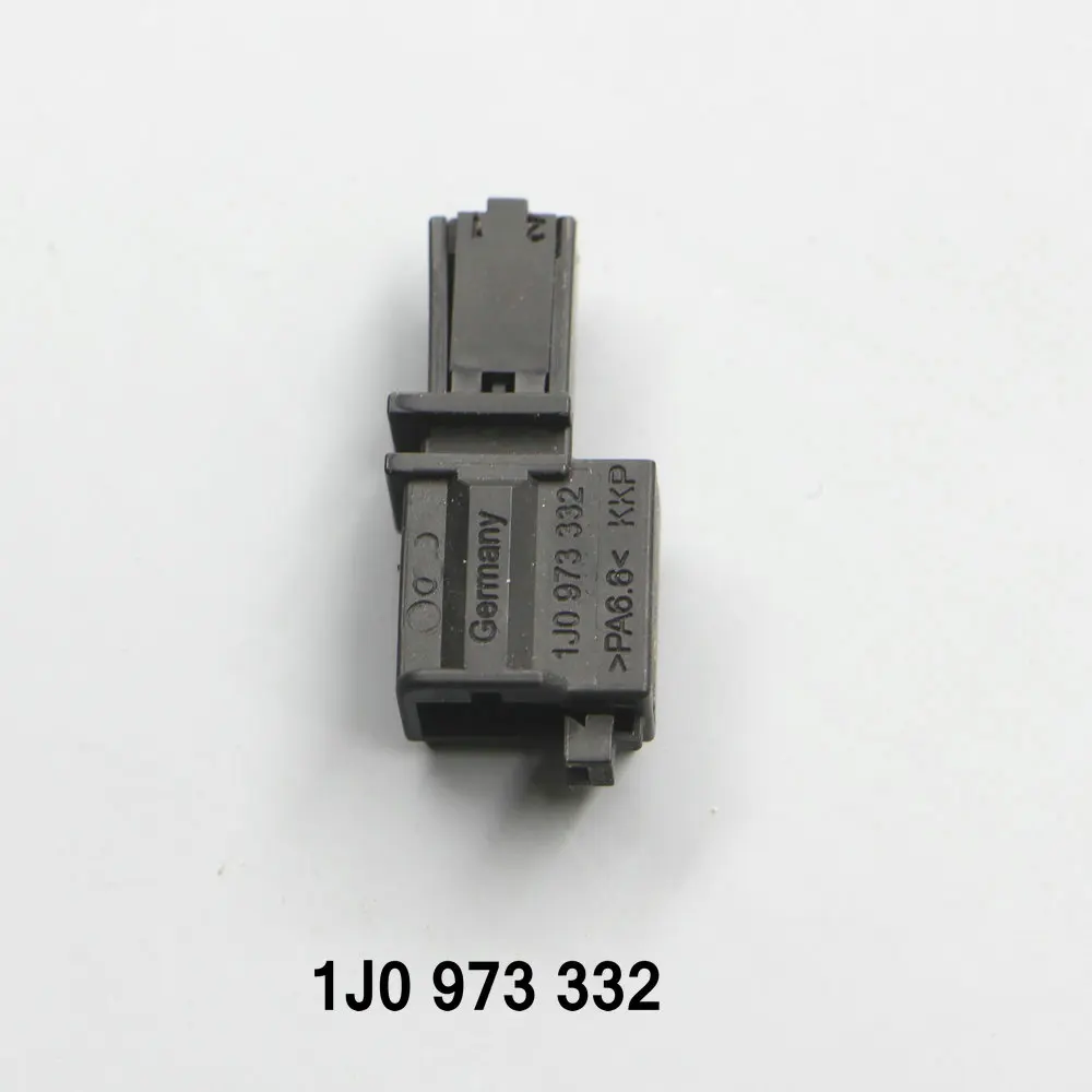 Enchufe de micrófono de luz de freno ambiental de altavoz de tono alto automático de 2 pines/vías para VW,Audi 1J0 973 332/1J0 973 119, enchufe y