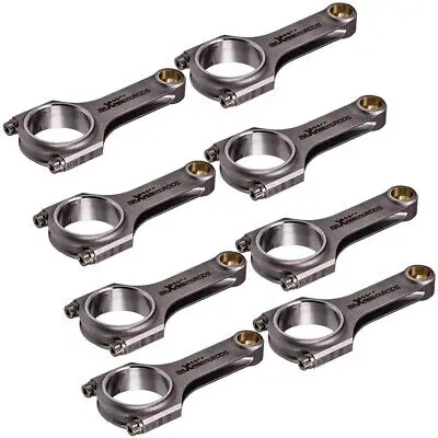 8Pcs Connecting Rods for BMW M60 M60B40 4.0L M62 4.4L 143mm ARP 2000 Bolts 52mm Diameter Manufacture