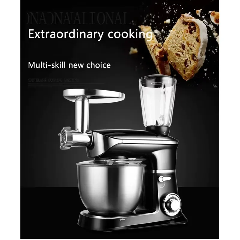 Industrial 10kg Dough Mixer Professional 5 Plus 5 Quart Lift Mechanical Kneading Machine Heavy Duty Bakery Equipment for