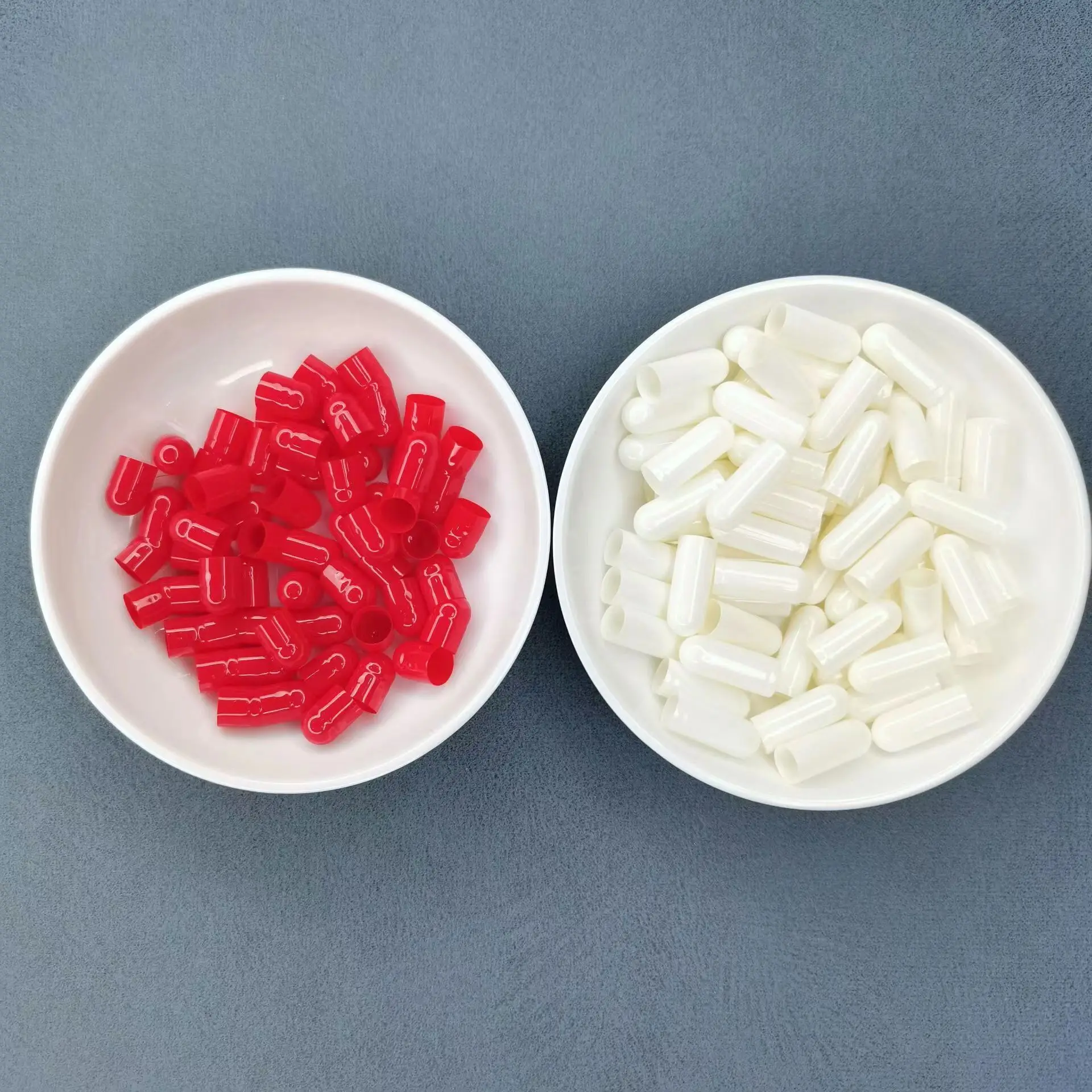 10000pcs Ten thousand Standard Size 0# 00# 1# Red-White Empty Gelatin Capsule Shell Hollow Separated Capsules