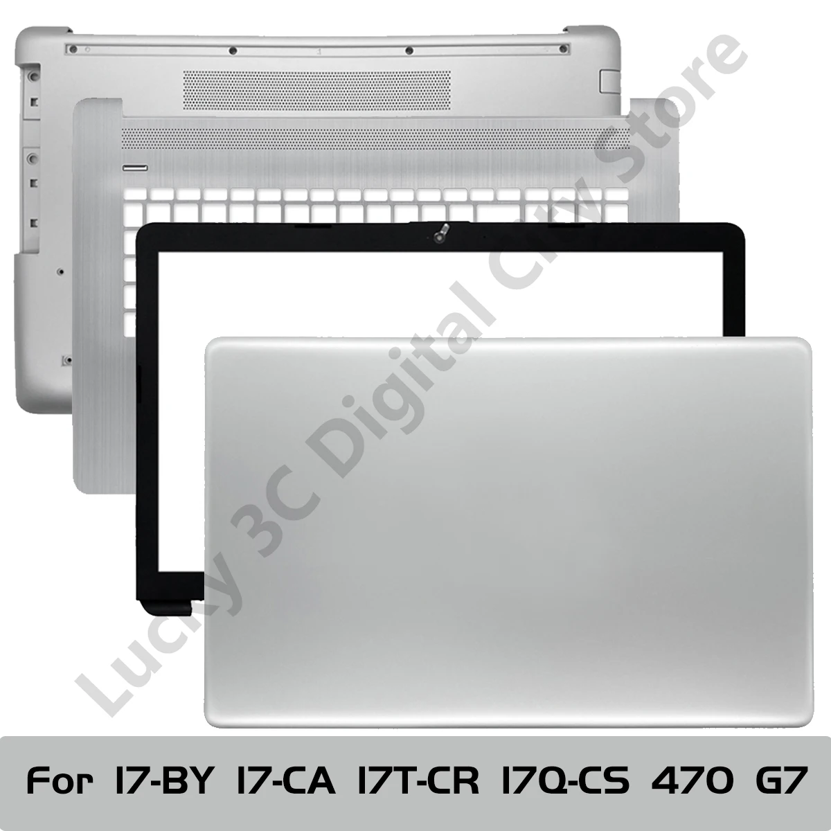 New Laptop Case for HP 17-BY 17-CA 17T-CR 17Q-CS 470 G7 LCD Back Cover Front Bezel Hinge Palmrest Keyborad Bottm Case L83724-001