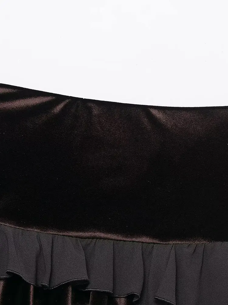 NLZGMSJ 2025 الخريف النساء أزياء مثير التنانير الصغيرة الجديدة مكدسة الديكور التنانير النساء هايت الشارع أنيقة حزب اللباس Y2K