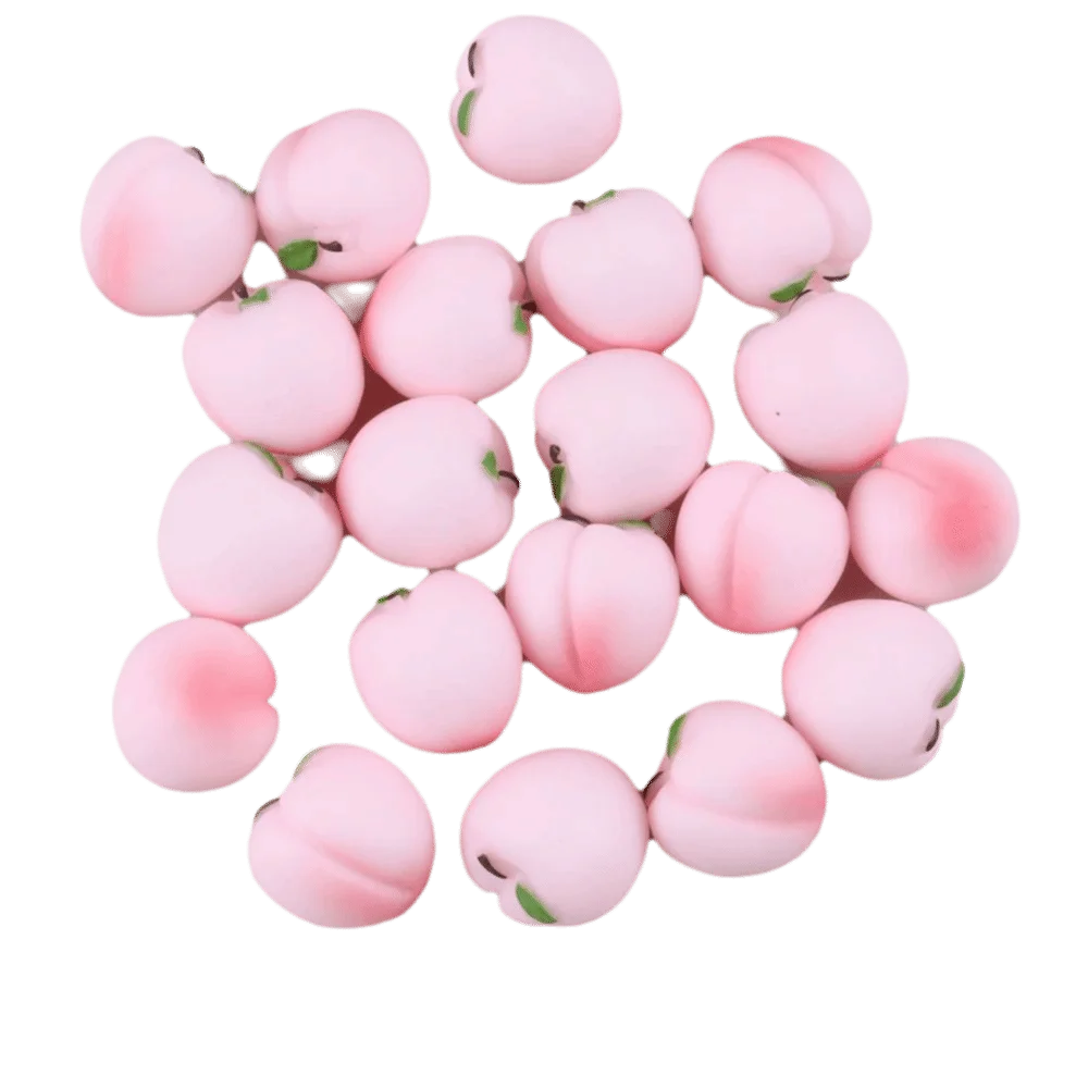 Not Hole Beads Fruit Necklace Accessories Colorful Beads Stackable Fruit Beaded accessories Retro Strawberry for Not Hole