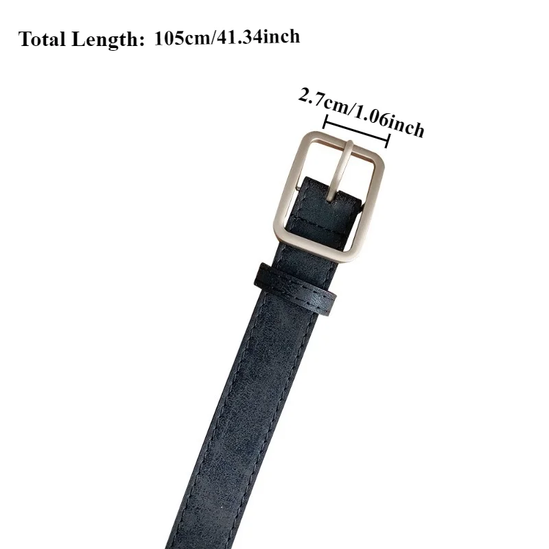 Fashionable Vintage Women’s Belt Unique Distressed and Cracked Design; Stylish for Jeans and Dresses High-End Women’s Belt