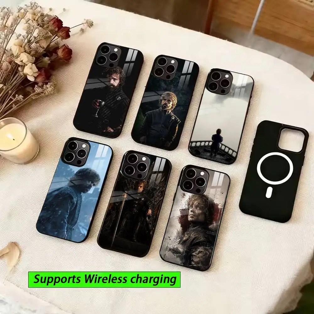 Capa de Telefone T-Tyrion T-Tyrion L-Lannister para iPhone Magnético 15, 11, 17, 14, 13, 12, 16 Plus, Pro