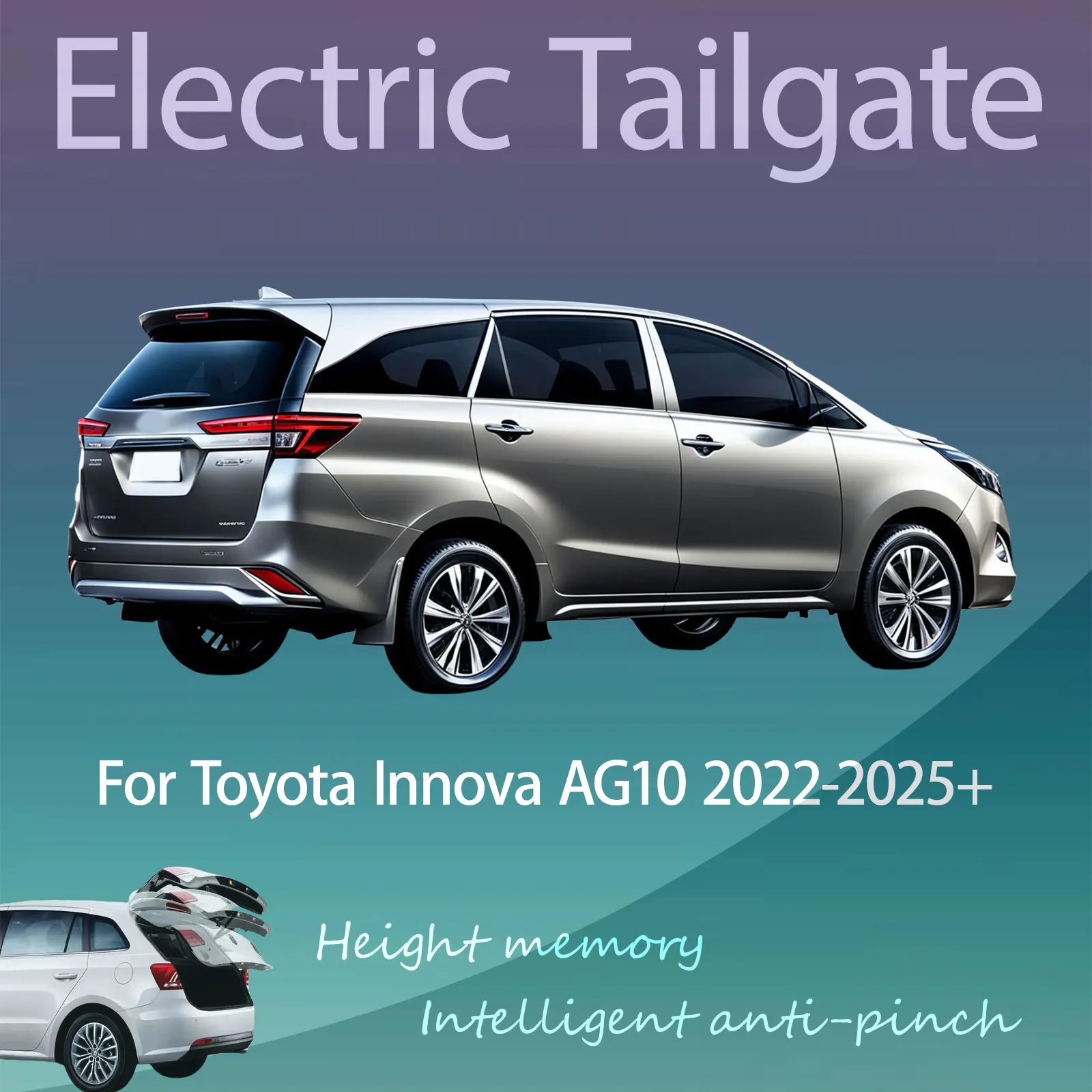 For Toyota Innova AG10 2022-2025+ Electric Tailgate with Sensor Trunk Anti-pinch Memory Height Intelligent Operation