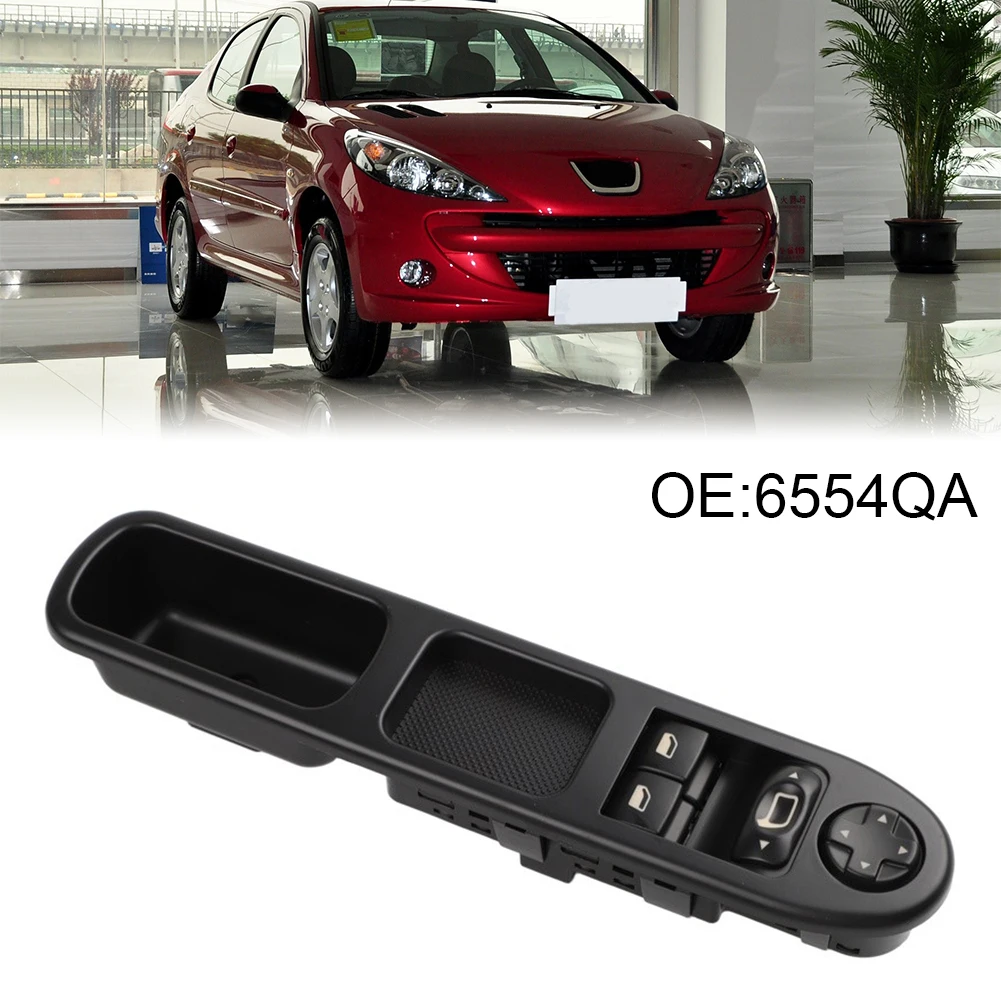 Car Window Repair Power Window Switch Mirror Fold Control Compatible 2006-2015 Reference 6554PZ For 207 CC For 207 SW