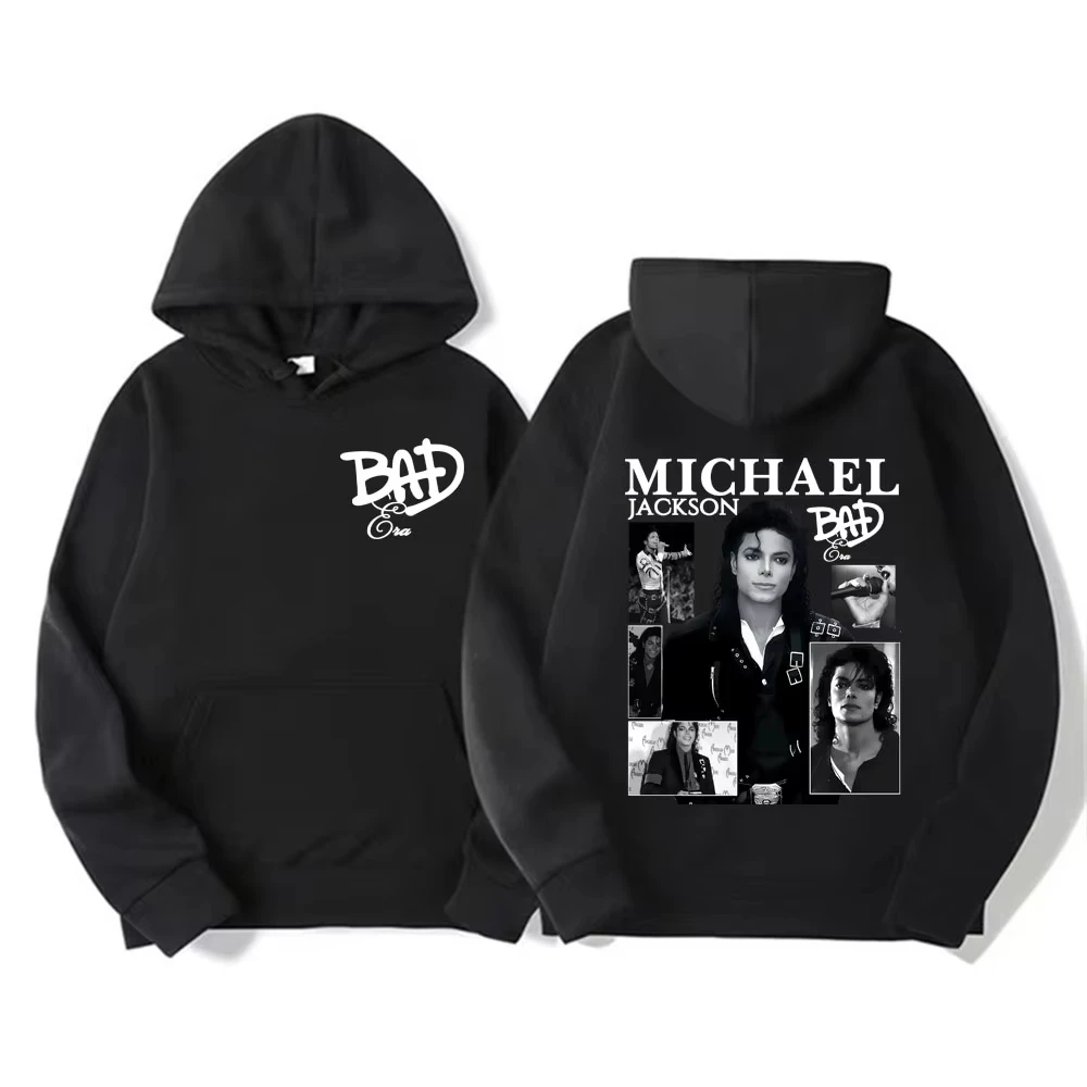 

Худи с графическим принтом альбома Michael Jackson «Bad Era» в стиле King of Pop, винтажные, унисекс, хит продаж, оверсайз, флисовые, комфортные толстовки