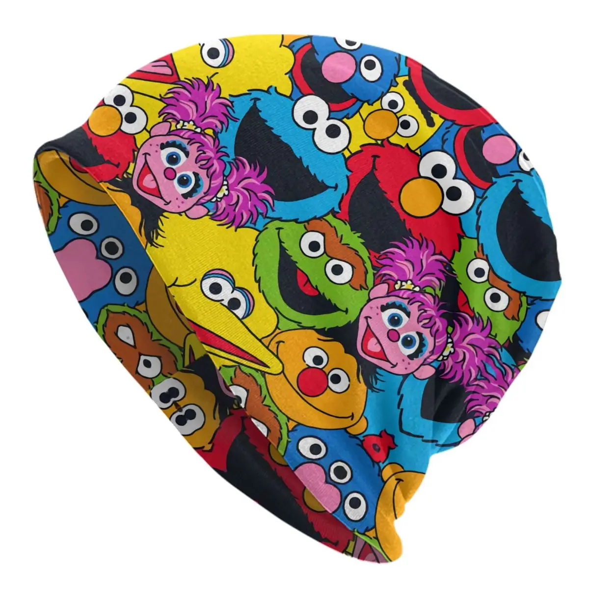 Sesame Street Cookie Monster Bonnet Hats Street Knitting Hat For Men Women Autumn Winter Warm Happy Elmo Skullies Beanies Caps