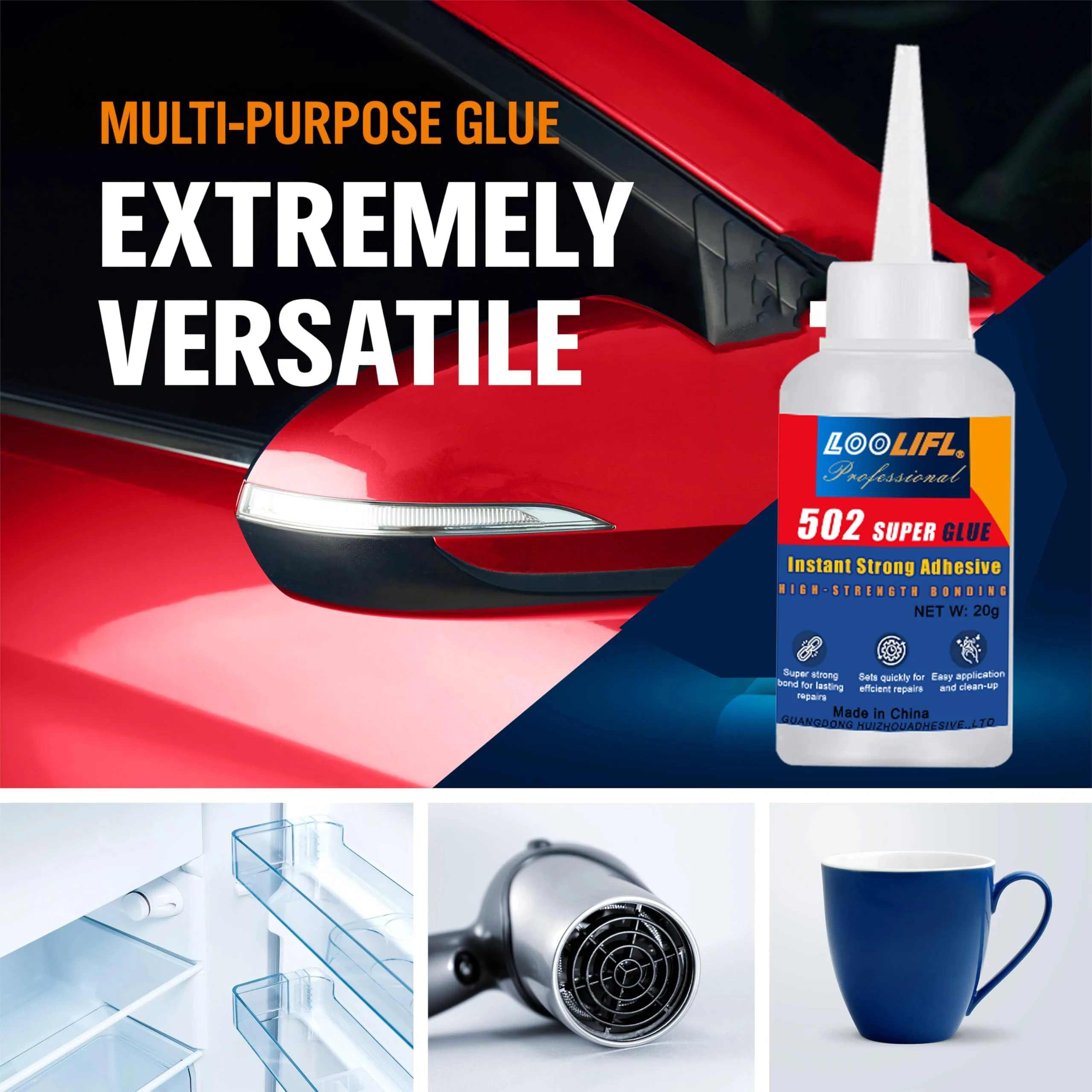 

FOOLIFL 1-3pcs,502 Instantaneous Cyanoacrylate Adhesive,Super Glue,Metal,Plastic Shell Professional Repair Magic,For Leather/Rubber/Wood/Metal/Glass/Ceramics/Plastic,Strong Universal Adhesive,Glue Repair Tool.