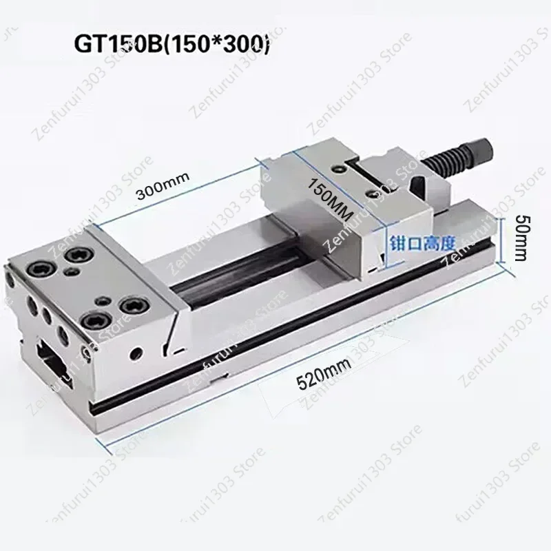 GT150A / B 6 Inch High Precision Manual Flat Vice Tool Maker Vise for  Grinding Milling Machine