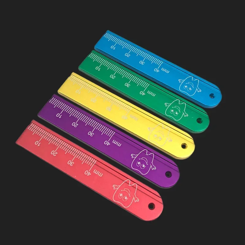 

Dental Ruler Color Ring Ruler Finger Ring Ruler Root Canal Length Measurement Ruler Dental Stainless Steel Materials Tools