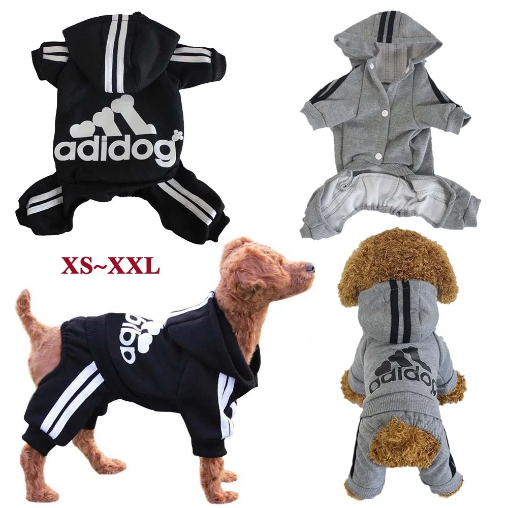 Clothes for Small Dogs Adidog Winter Dog Clothing for Medium Dogs Pet Products Puppy Sweatshirt Coat Chihuahua Costume Dropship