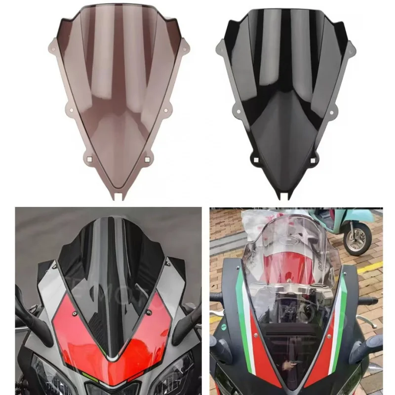 For Aprilia RSV4 R RSV4R RS4 125 50 Double Bubble Screen Windshield Deflector Protector Windscreen 2009-2016 RS V4 Motorcycle