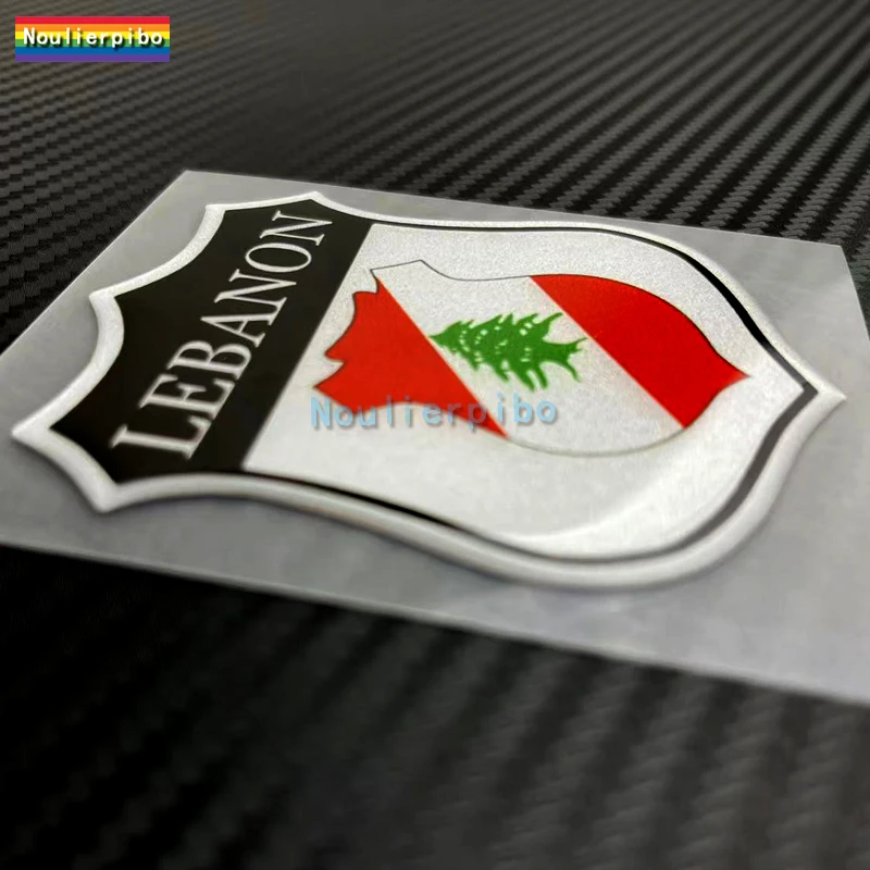 3D Car Sticker Lebanon Badge Shield Sticker Epoxy Dome Gel Sticker Car Body Decoration Motorcycle Helmet Laptop Vinyl Decal