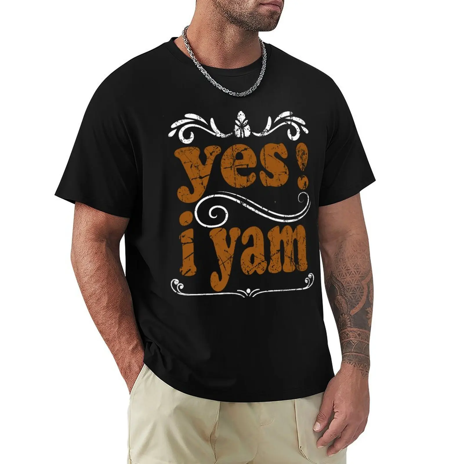 

yes i yam, yes i yam thanksgiving T-Shirt Funny t-shirt luxury t-shirt oversized t shirt men