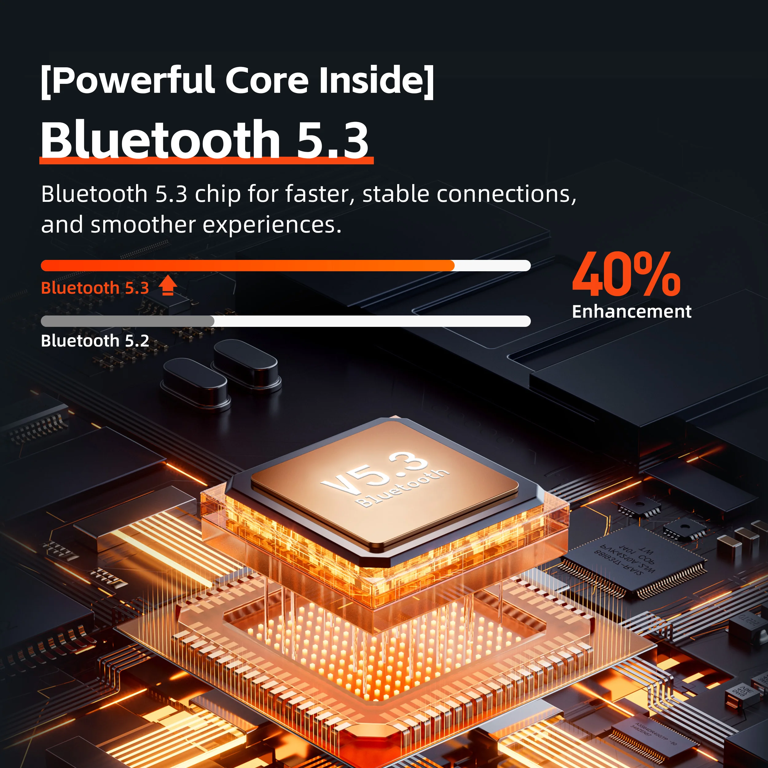 QSoutheast-Écouteurs sans fil E60, Bluetooth 5.3 TWS, Microfone HD, HiFi, Pilote 13mm, Baixa Latência 60ms, 4 Micr