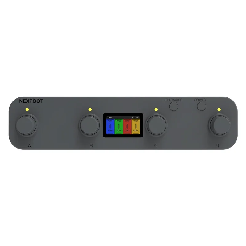 Livtra Nexfoot Wireless Bluetooth Midi Controller 4 Knobs Midi Foot Pedal Effect Processor For Stage Music Performance Gifts image 5