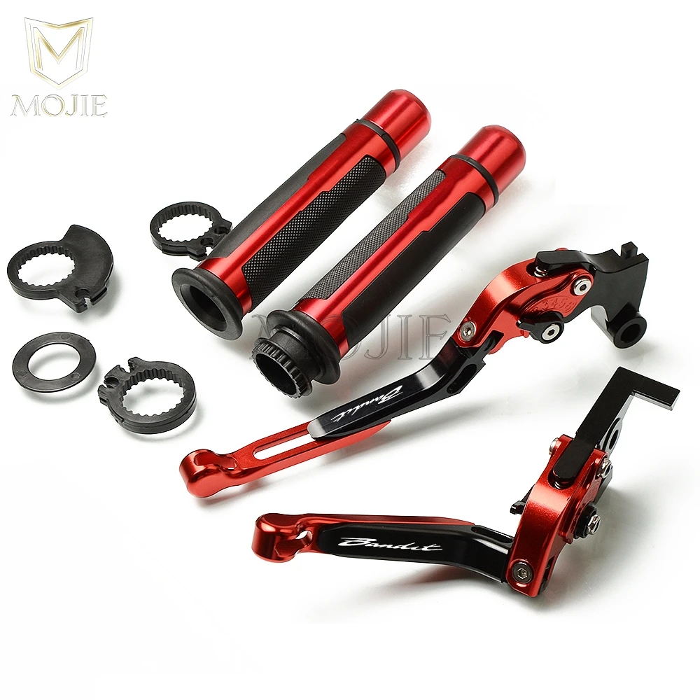 Motorcycle CNC Adjustable Folding Brake Clutch Levers Handlebar Hand Grips For Suzuki GSF600S GSF 600S GS 600 S BANDIT 1996-2003