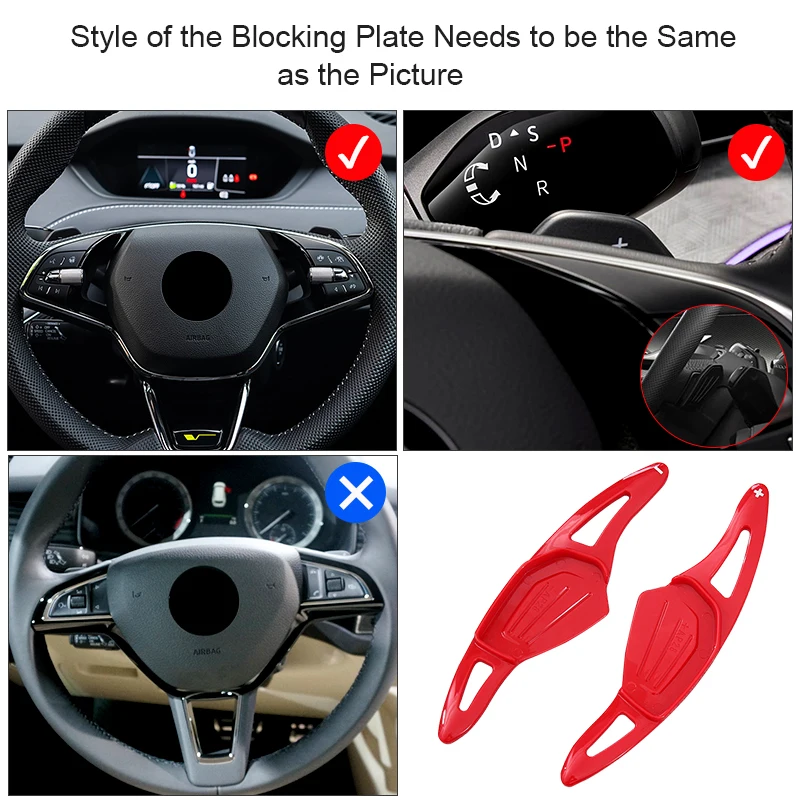 Auto Lenkrads chalt paddel für Skoda Octavia A8 MK4 Rs VRS 2007-2012 Karoq Kodiaq Enyaq IV Abs Verlängerung schieber Zubehör – Detail 2