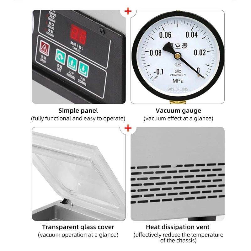 Dz-260 Low Price CE Table Top Single Chamber Mini Household Food Vegetable Meat Cheese Sealer Keep Fresh Vacuum Packing Machine