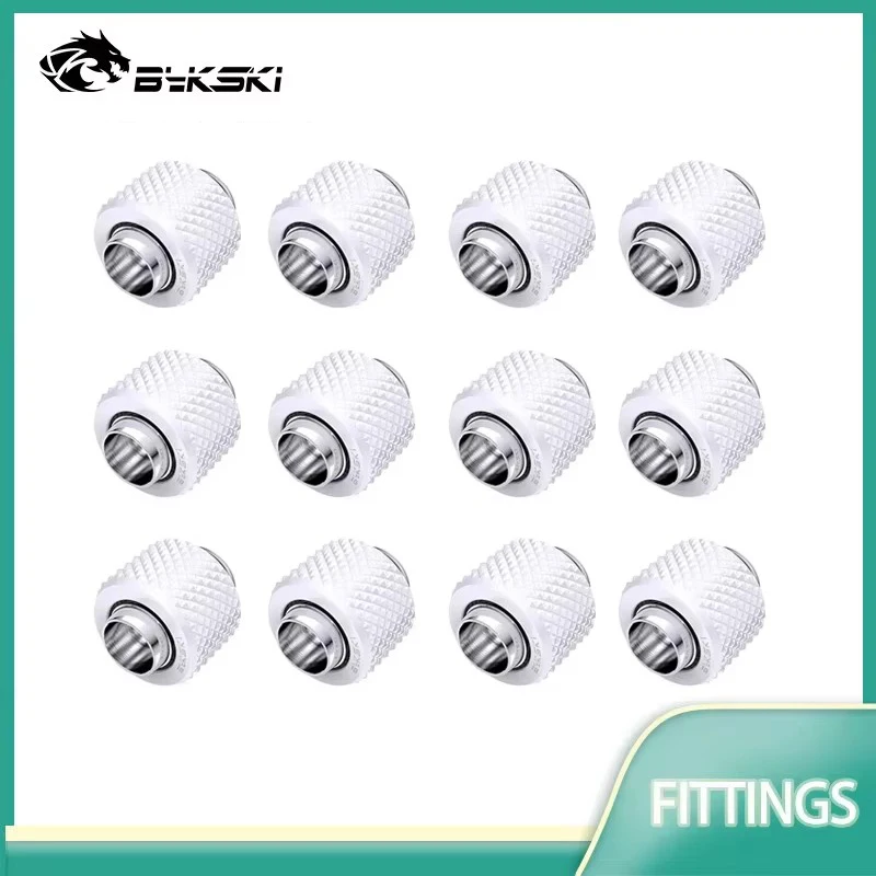 

Bykski 12pcs/lot Fitting Use Inside Diameter 10mm+Outside Diameter 16mm or ID9.5+OD12.7mm Hose Tubing Connector 3/8"ID X 5/8"OD