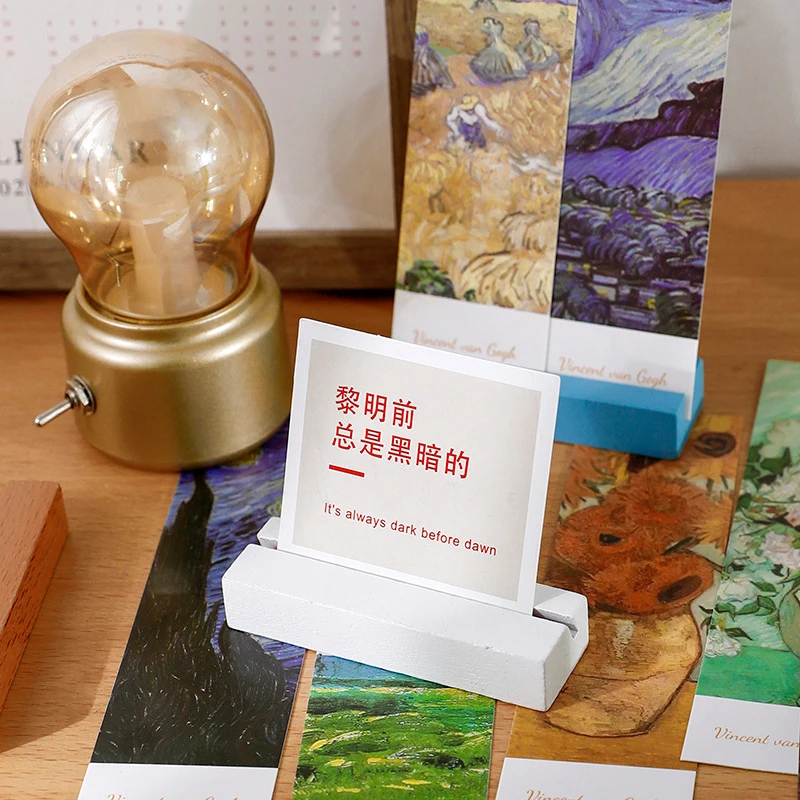 Colorful Wooden Photo Holder Wedding Decoration Table Number Holder Message Card Place Card Postcard Stand Office School Supply