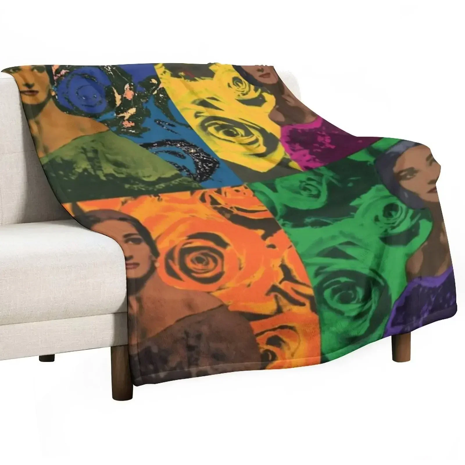 Maria Callas quartet Throw Blanket Fashion Sofas Thins Luxury Brand Blankets