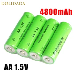 4pcs 1.5v Aa Battery 4800mah Rechargeable Battery Ni-mh Torch Battery For Clocks Mice Computers Toys Camping Flashlight