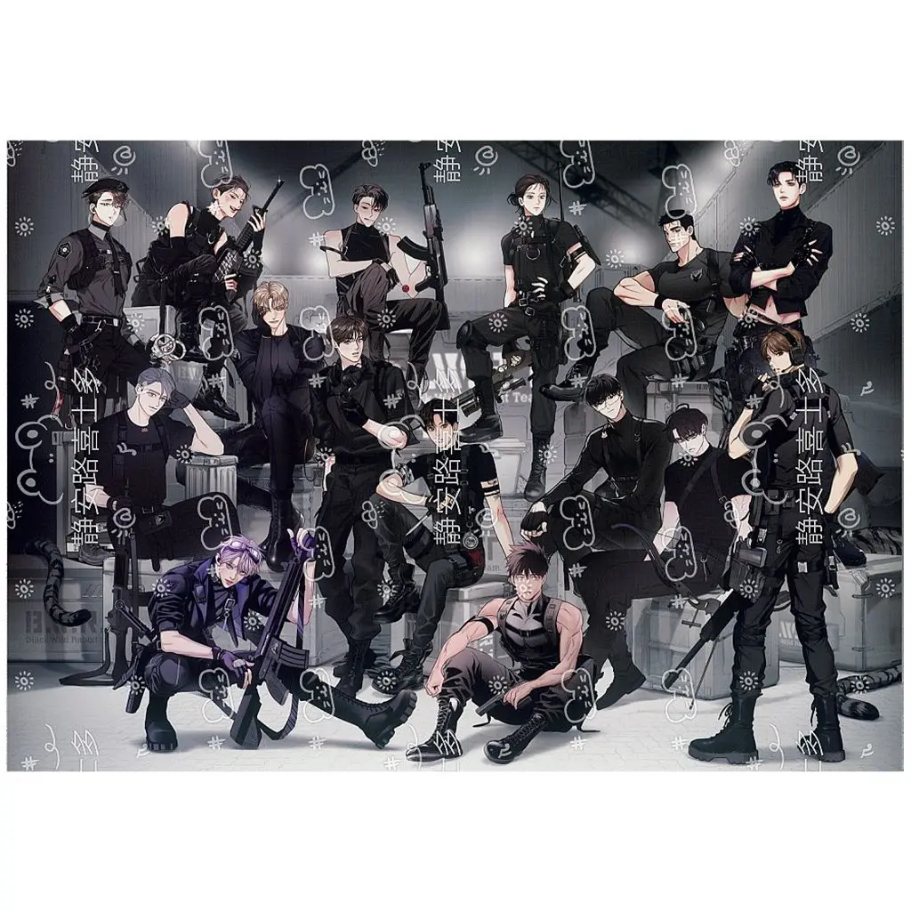 Fansmade New Arrive 2025 Lezhin Comics Lezhin Season’s Greetings Team Lezhin All Staff Police Poster