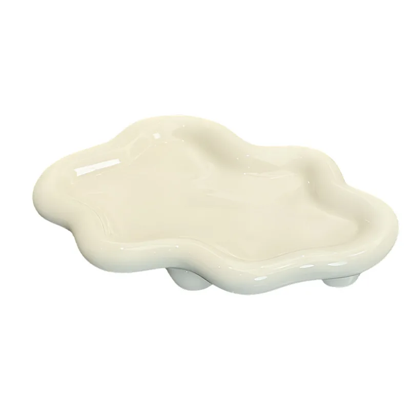 

yjq ceramic cloud key storage porch desktop ornament dresser jewelry storage tray rack