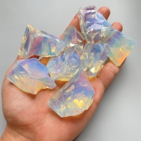 Glittering Raw Opal, Opal Rough Stones, Interior decoration diffuser stone, An opal with a beautiful golden glow
