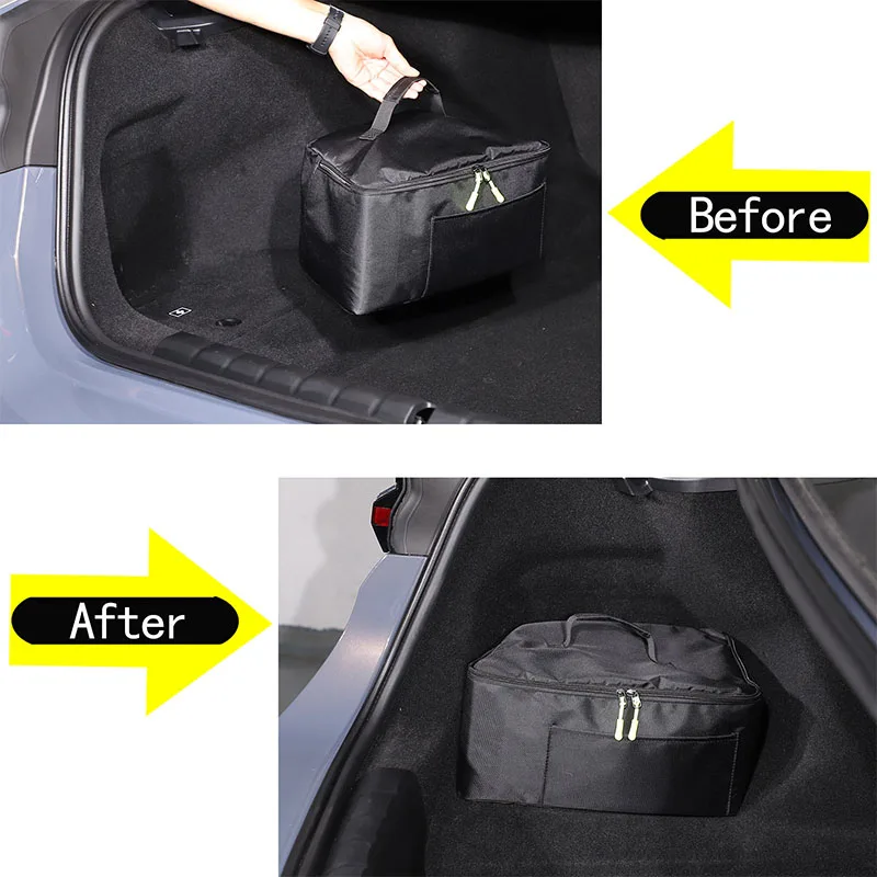 For BMW 7 Series G70 2023-2024 Car Trunk Storage Bag Multifunctional Storage Bag Car Interior Accessories