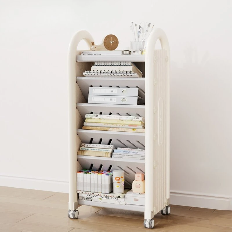 

Household reading area, picture book rack, multi-layer toy storage rack, movable