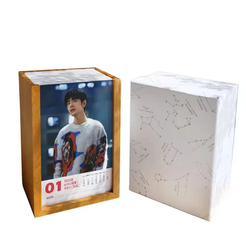 

2026 Calendar Xiao Zhan 2026 Desk Calendar 365 Pictures Without Repeating Picture Album Birthday Holiday Gift Ins