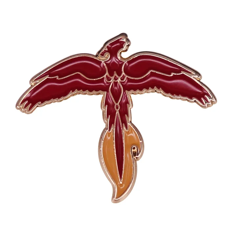 H-Potter Fawkes Phoenix Enamlel Pin Secret Organisation bird Badge JK.Rowling Followers Gift