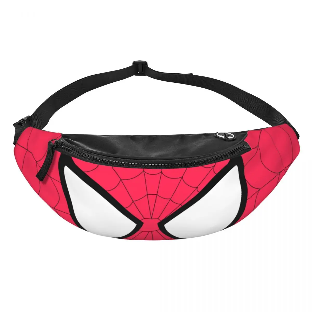 Custom Spider Web Eye Fanny Pack Men Women Spider Man Crossbody Waist Bag for Running Phone Money Pouch