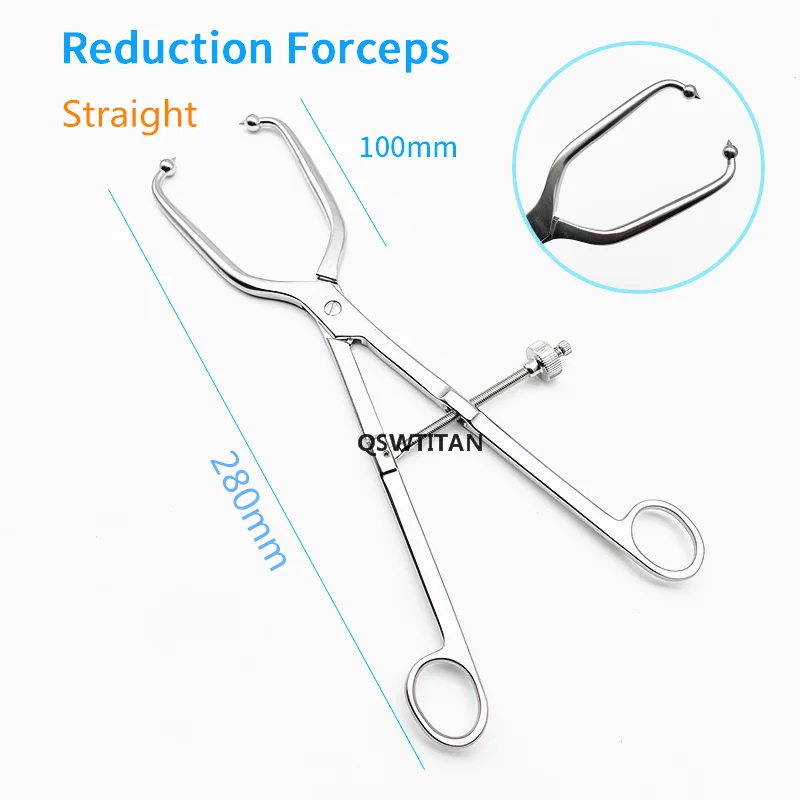 Orthopedic Acetabular Reduction Forceps Pelvic Lateral Curved Bone Reduction Forcep with Point Reconstructive Plate