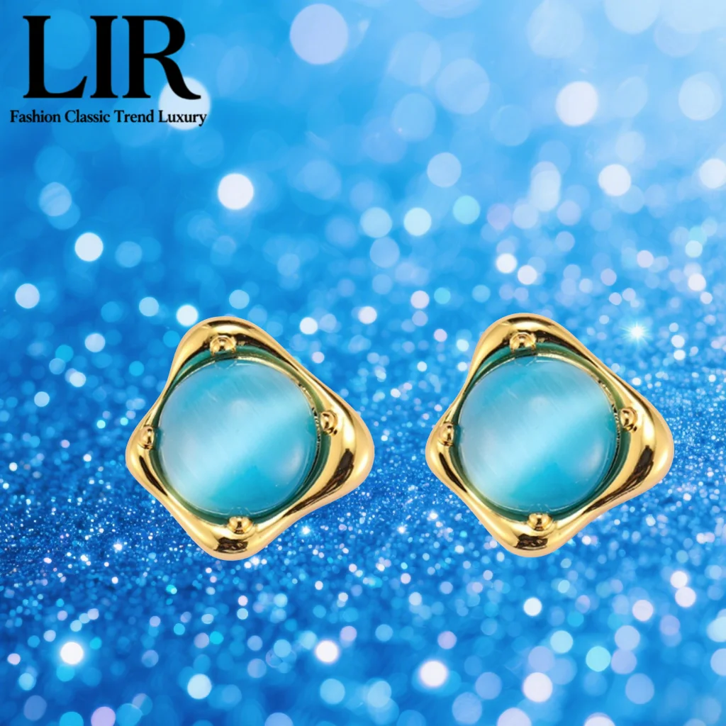

LIR 2025 New Cat's Eye Earrings for Women, Dazzling Like Feline Eyes, Rich Luster,