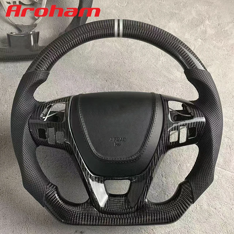 Aroham Carbon Fiber Steering Wheel For Ford Edge 2011 2012 2013 2014 2015 BT4Z3600BA