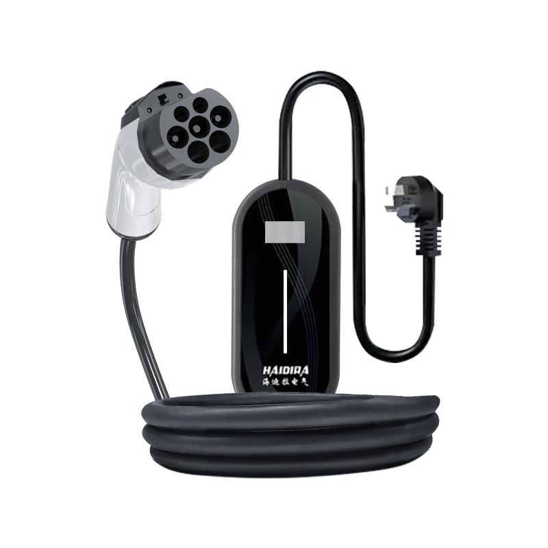 

HAIDIRA 16A/3.5KW IP67 Grade Portable Charging Station 3.5KW Type 2 1 GBT AC EVSE For Vehicles New Condition