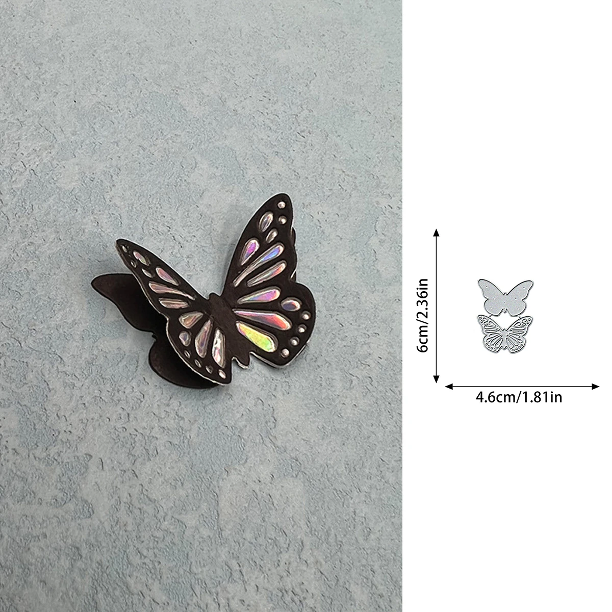 Butterfly Cutting Die Scrapbook Seal DIY Manual Die Home Album Production Dies Cut Blade Punch Stencils Die Templates Craft Mold