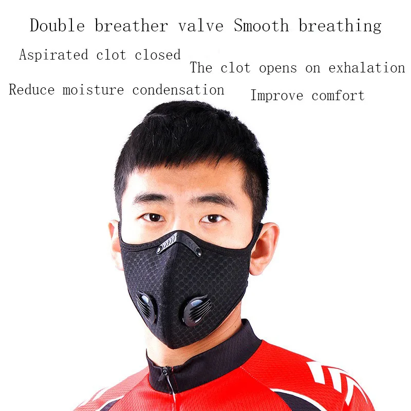 Outdoor protective mask Bicycle riding mask Dust and anti-smog activated carbon filter element