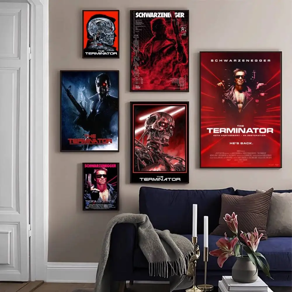 

80s Movie TV The Terminator Poster Good Quality Prints and Posters Vintage Room Bar Cafe Decor Home Decor